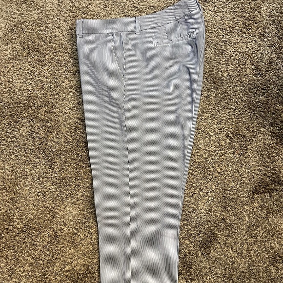 TOMMY HILFIGER STRIPE ANKLE LEG PANTS - Picture 1 of 4
